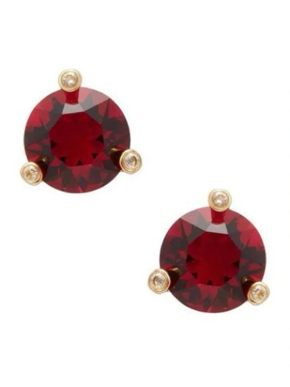 Kate Spade Rise and Shine Studs - Garnet